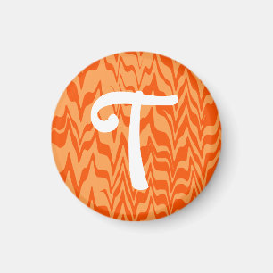 Abstract ZigZag Swirl Magnet