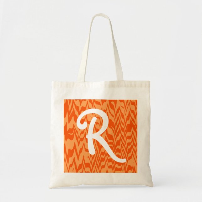 Abstract ZigZag Swirl Tote Bag (Front)