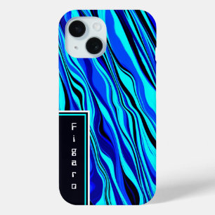 Abstracted blue Case-Mate iPhone Case