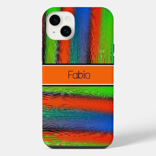 Abstracted colourful iPhone case (Back)