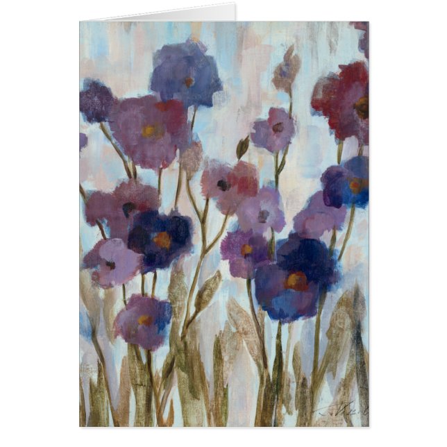 Abstracted Florals In Purple (Front)