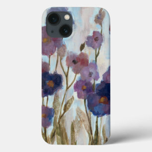 Abstracted Florals In Purple iPhone 13 Case