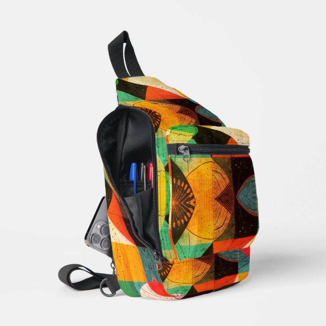 Abstracted Graphics Sling Bag (Open)