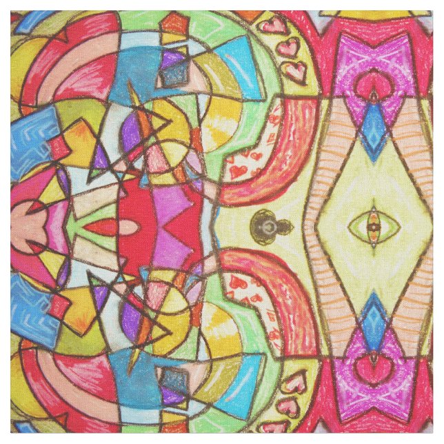 Abstracted Love Fabric (Close Up)