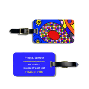 Abstracted Luggage Tag