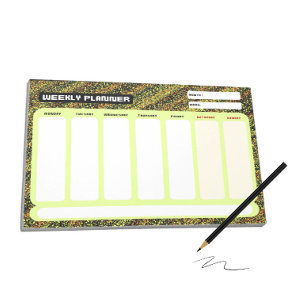 Abstracted painted background notepad