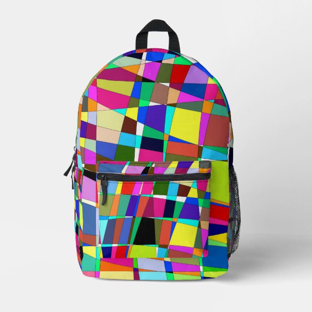 Abstracted Printed Backpack (Front)