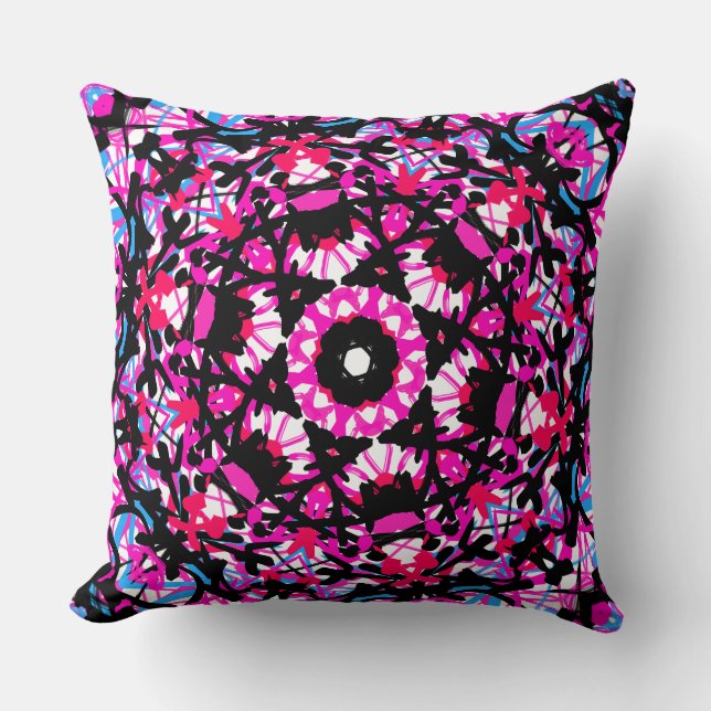 Abstracted Throw Pillow (Front)