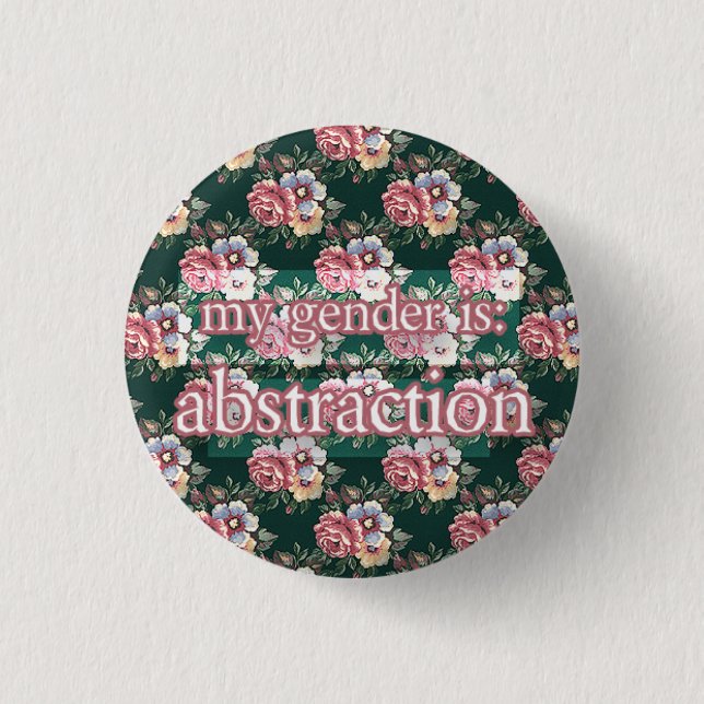 abstraction 3 cm round badge (Front)