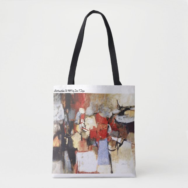 Abstraction 58 1964 - Artist - Jose T Joya Tote Ba Bag (Front)