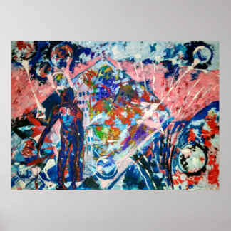 abstraction, abstractionism, space, aliens poster