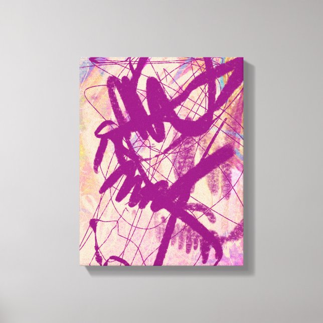 Abstraction "Dinner with wine" Canvas Print (Front)