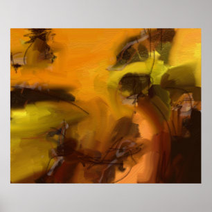abstraction for walls poster