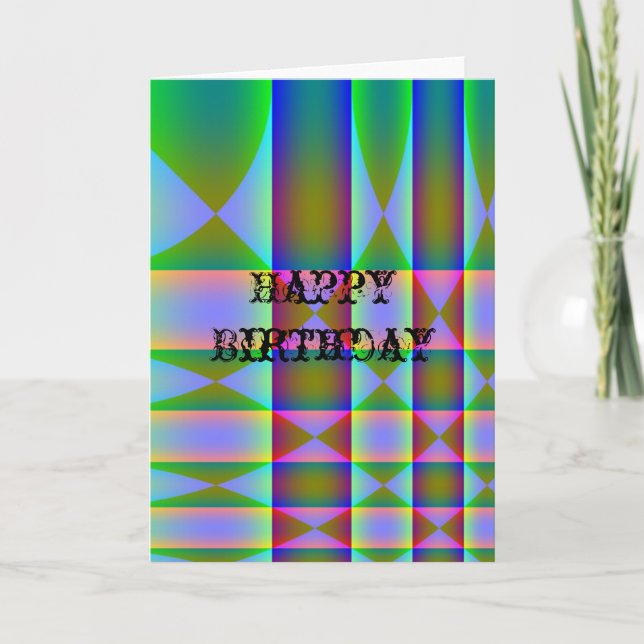 Abstraction, Happy Birthday Card (Front)