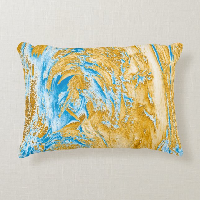 Abstraction: image in beautiful colours, in soft b decorative cushion (Front)