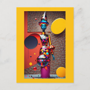 Abstraction of the Astro-Witch Postcard