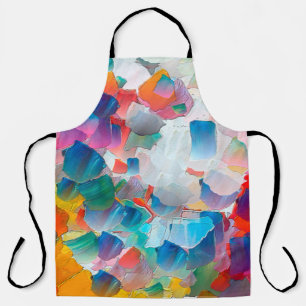 Abstraction oil painting. Creative design backgrou Apron