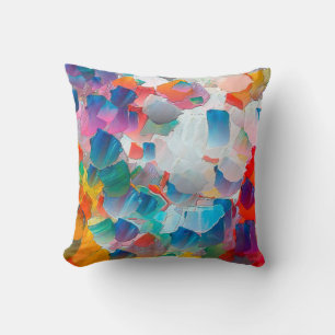 Abstraction oil painting. Creative design backgrou Cushion