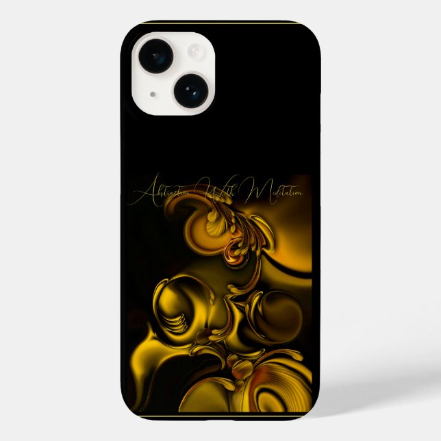 "Abstraction With Meditation", iPhone 14 Case (Back)