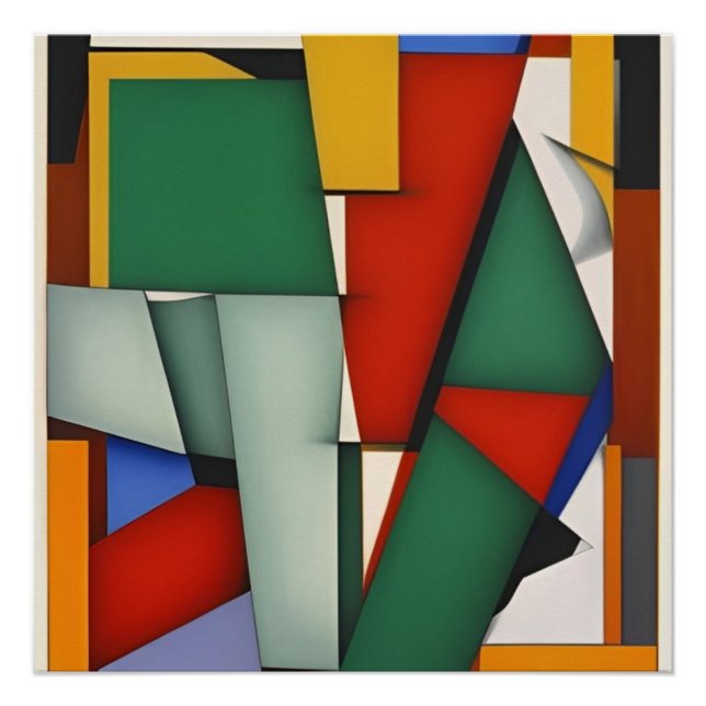 Abstracto Verde Poster (Front)