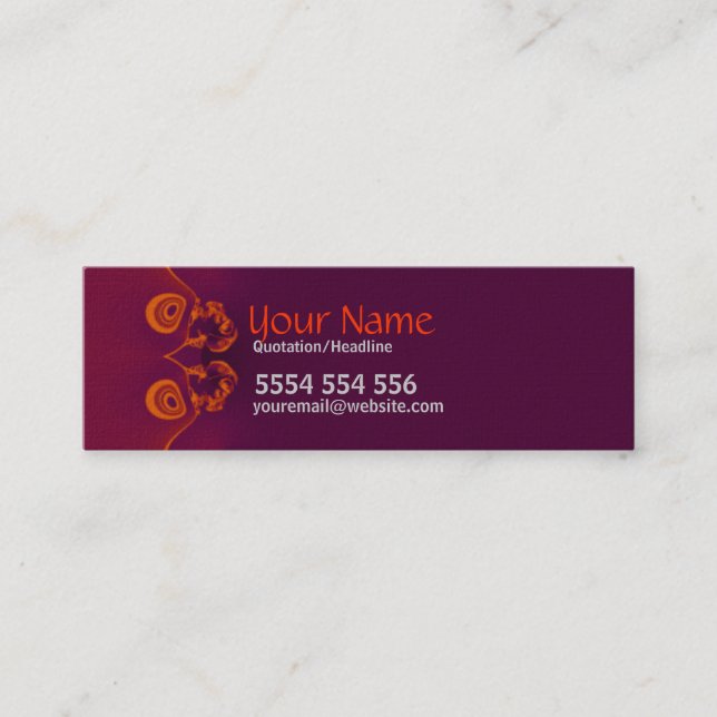 Abstractori mini Business Card (Front)