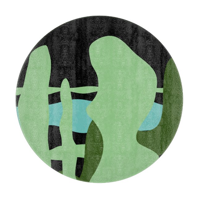 Abstractrana  cutting board (Front)