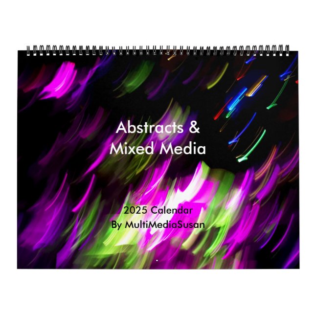Abstracts & Mixed Media 2025  MultiMediaSusan Calendar (Cover)