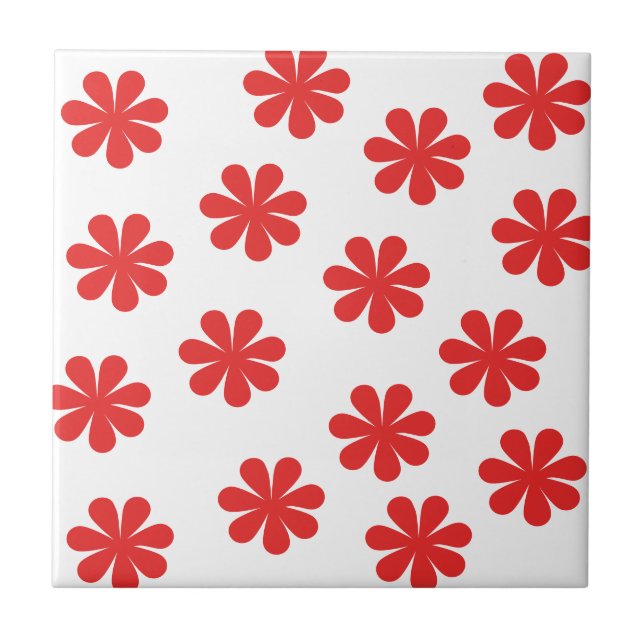 Abstrakt flower pattern tile (Front)
