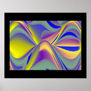 abstrakt regenbogen augen poster
