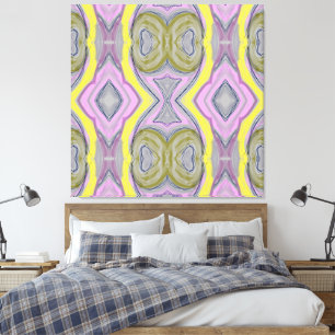 Abstrato Amarelo Canvas Print