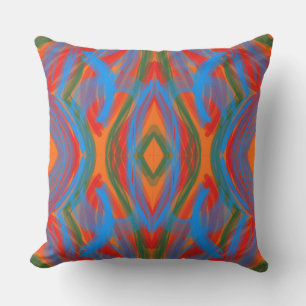 Abstrato Laranja Cushion