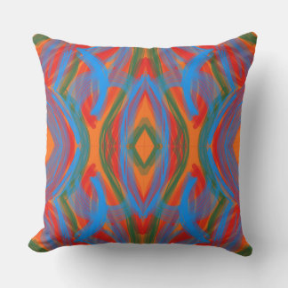 Abstrato Laranja Cushion