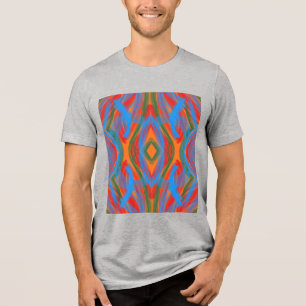 abstrato laranja Tri-Blend shirt