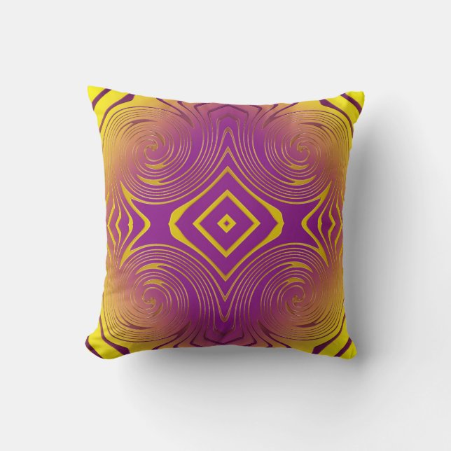 abstrct swirl pattern cushion (Front)