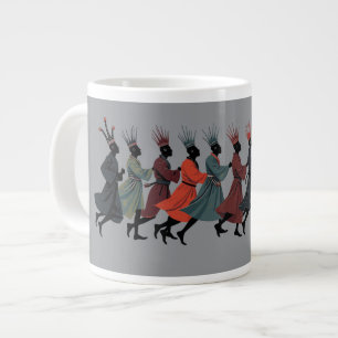 Absurd Lords-A-Leaping Cumulative Christmas-Carol Large Coffee Mug