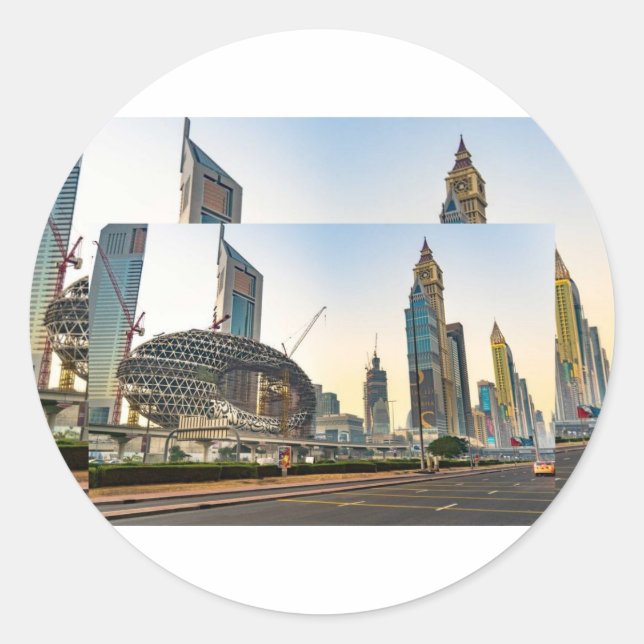 Abu Dhabi City Tour  Classic Round Sticker (Front)