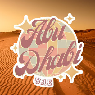 Abu Dhabi City UAE label sticker