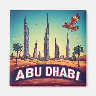 🧲 Abu Dhabi Coastal Vacation Memory UAE 🌊 Magnet