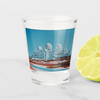 Abu Dhabi Mosque painting Shot Glass