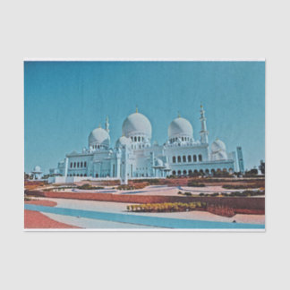 Abu Dhabi Mosque painting Tissue Paper