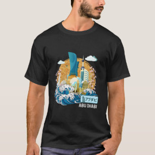 Abu Dhabi Uae Japanese Great Wave Kanagawa T-Shirt