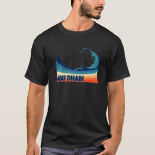 Abu Dhabi UAE Retro Surf Sailing & Fishing Vacatio T-Shirt