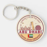 Abu Dhabi United Arab Emirates City Skyline Emblem