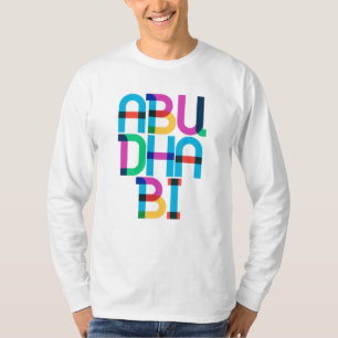 Abu Dhabi United Arab Emirates Pop Art Letters T-Shirt