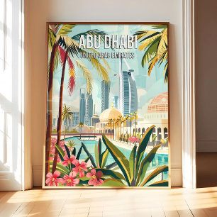 Abu Dhabi United Arab Emirates Poster Art Print