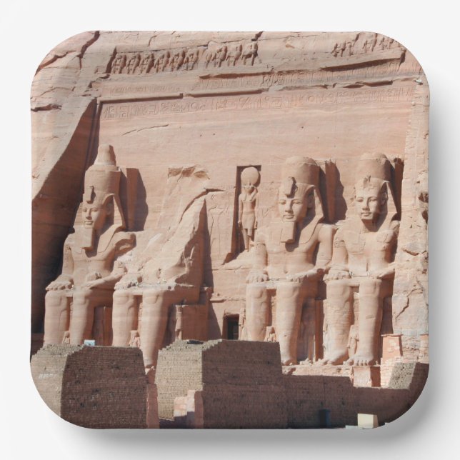 Abu Simbel 001 Paper Plate (Front)