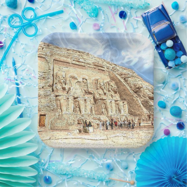 Abu Simbel 002 Paper Plate (Party)