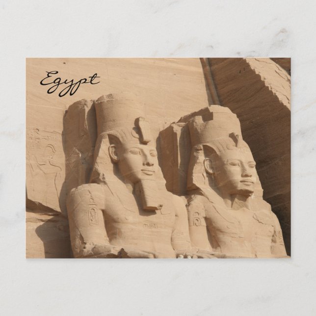 abu simbel pharoah postcard (Front)