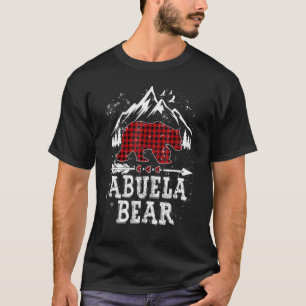 Abuela Bear Red Plaid Matching Family Pajama Chris T-Shirt