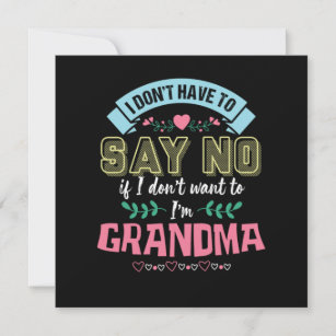 Abuela Grandmother Nana Granny Funny Grandmom Fami Invitation